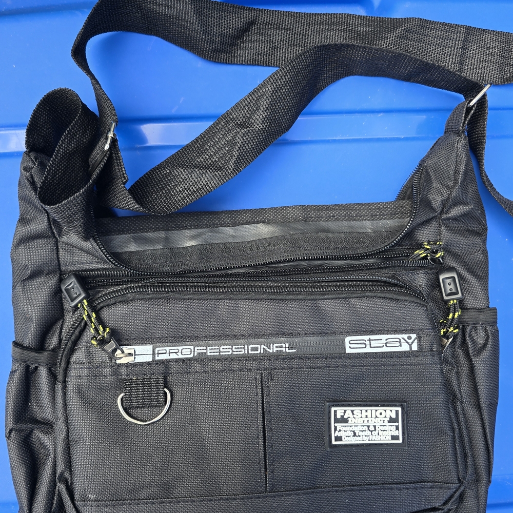 Professional Black Messenger Bag